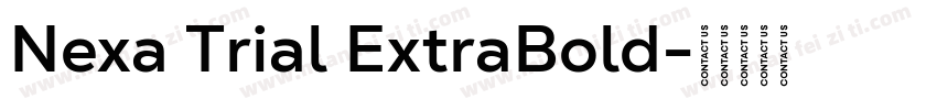 Nexa Trial ExtraBold字体转换